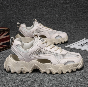 Sandały męskie oddychające na lato z siateczką sznurowane