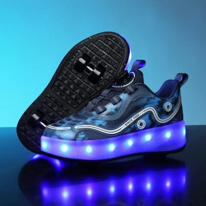 Buty rolki świecące LED hit sezonu niebieskie