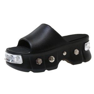 Letnie klapki na platformie na plaże dla kobiet na lato 