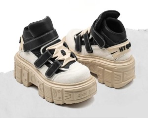 Buty Platformowe Gotyckie Wysokie Obcasy 9 cm Gruba Podeszwa EVA