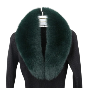 Elegancki Szal futrzany z naturalnego futra Luksusowy otulacz na zimę