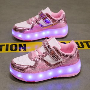 Buty dziecięce LED świecące – sportowe sneakersy z podświetlaną podeszwą