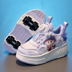 Buty dziewczęce z kółkami – rolkowe sneakersy w stylu bajkowej laleczki
