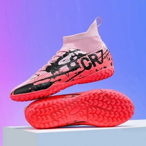 Buty Piłkarskie Turfy CR7 z Wysoką Skarpetą – Profesjonalne Orliki 