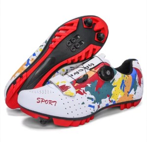 Profesjonalne Buty Rowerowe MTB/Szosowe – Męskie i Damskie – Kolorowe Graffiti – System BOA