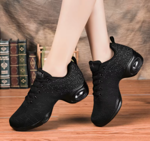 Damskie Buty Treningowe do Jazzu i Fitness – Sneakersy Taneczne z Poduszką Powietrzną