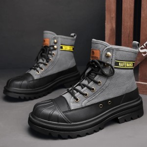 Buty płócienne męskie casual styl z mocną podeszwą