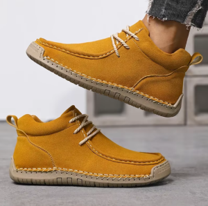 Męskie Półbuty Sportowe Casual – Wygodne Sneakersy Płaska Podeszwa, Styl Vintage