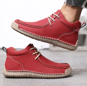 Męskie Półbuty Sportowe Casual – Wygodne Sneakersy Płaska Podeszwa, Styl Vintage