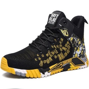 Lekkie Obuwie Robocze BHP Oddychające Sneakersy Buty Ochronne z Metalowym Podnoskiem i Podeszwą Odporną na Przebicie 