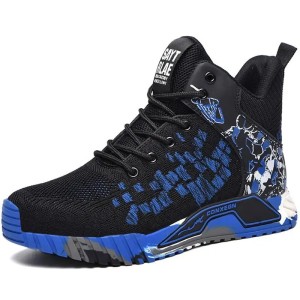 Lekkie Obuwie Robocze BHP Oddychające Sneakersy Buty Ochronne z Metalowym Podnoskiem i Podeszwą Odporną na Przebicie