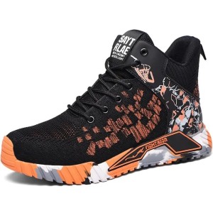 Lekkie Obuwie Robocze BHP Oddychające Sneakersy Buty Ochronne z Metalowym Podnoskiem i Podeszwą Odporną na Przebicie