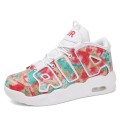 Wysokie buty do koszykówki we wzór Tie-Dye z amortyzacją powietrzną Air