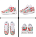 Młodzieżowe kolorowe sneakersy koszykarskie Tie-Dye z poduszką powietrzną rzut z każdej strony