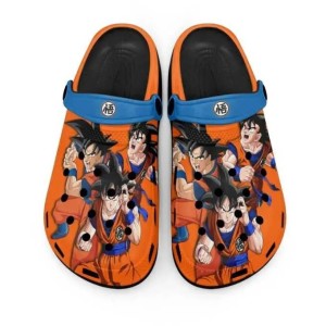Klapki Piankowe Chodaki Dragon Ball Son Goku – Lekkie Sandały Ogrodowe i Plażowe EVA