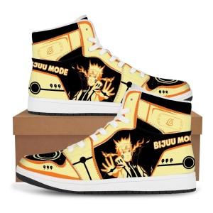 Buty Wysokie Anime Naruto Uzumaki Bijuu Mode – Trampki Sneakersy Streetwear